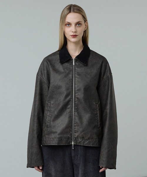 CALLNE】Vintage Design Doublezip Jacket / ヴィンテージデザイン