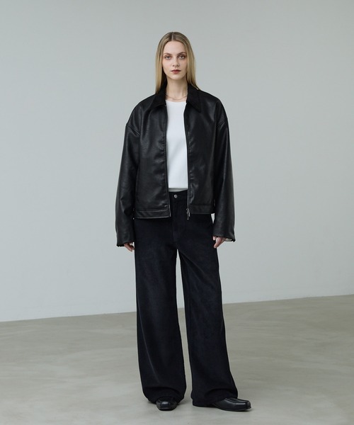 セール】【CALLNE】Vintage Design Doublezip Jacket / ヴィンテージ