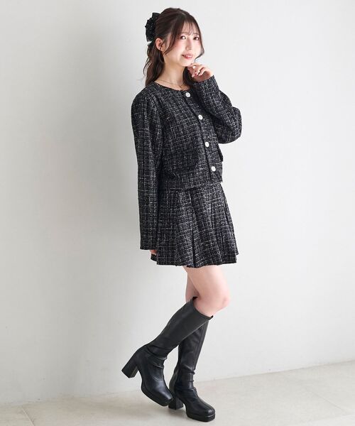 MAJESTIC LEGON（マジェスティックレゴン）の「ベルト付きプリーツミニスカパン（スカート・レディース・ホワイト系その他2/ブラック系その他/グレー系その他・MEDIUM）」の18枚目の写真