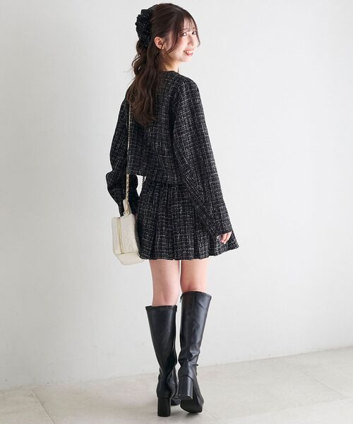 MAJESTIC LEGON（マジェスティックレゴン）の「ベルト付きプリーツミニスカパン（スカート・レディース・ホワイト系その他2/ブラック系その他/グレー系その他・MEDIUM）」の19枚目の写真