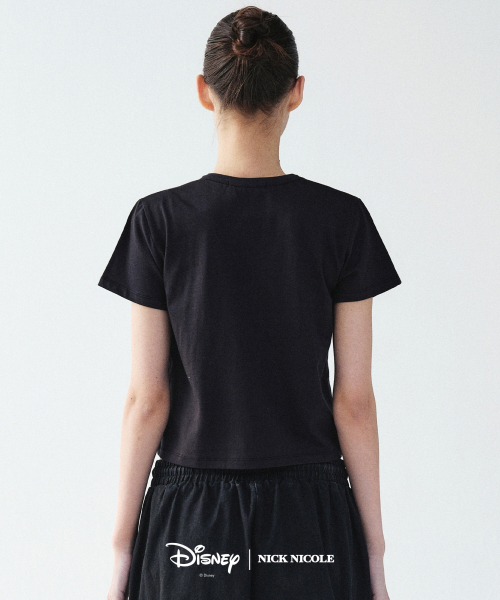 NICK&NICOLE(ニックアンドニコール)の「DISNEY 101 DALMATIAN SMILE PRINTING CROP TOP_BLACK(Tシャツ/カットソー・レディース・その他・FREE)」の3枚目の写真