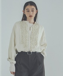 studio CLIP | 《natural by clip》14リネンフリルブラウス(シャツ/ブラウス)