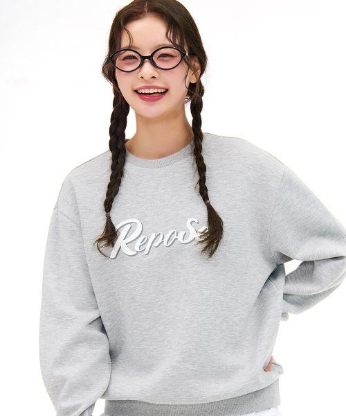 CHASECULT（チェイスカルト）の「女性レタリンググラフィックスウェットシャツ-グレー（スウェット・レディース・ライトグレー・90/85）」の5枚目の写真
