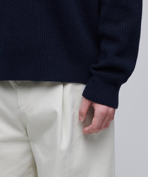MUSINSA STANDARD（ムシンサスタンダード）の「リラックスドリブハーフジップニット [ネイビー]（ニット/セーター・メンズ・その他・SMALL/MEDIUM/LARGE/X-LARGE/XX-LARGE）」の9枚目の写真