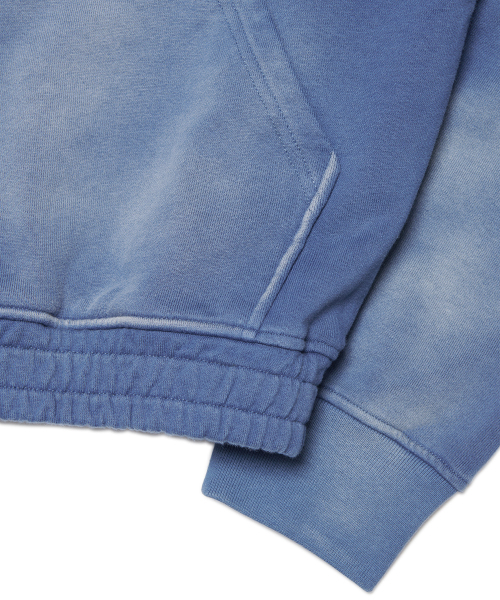 NOMANUAL(NOMANUAL)の「STAIN WASHED HOODIE - WASHED BLUE(パーカー・レディース・その他・MEDIUM/LARGE/SMALL)」の5枚目の写真