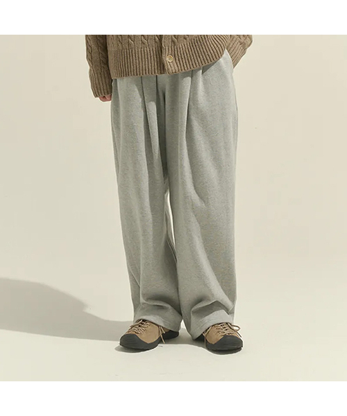 XERO（ゼロ）の「Deep Two Tuck String Sweat Pants [2 Colors]（スウェットパンツ・メンズ・ブラック/グレー・LARGE/MEDIUM）」の2枚目の写真