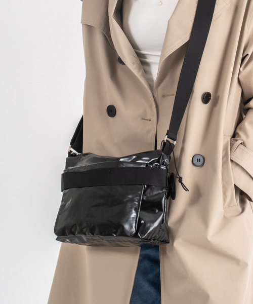 Jack Gomme（ジャックゴム）の「【JACK GOMME】ショルダーバッグ メッセンジャーバッグ RIGA Sac becase（ショルダーバッグ・レディース・ブラック/シルバー/カーキ/シャンパン・FREE）」の15枚目の写真