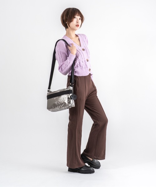 Jack Gomme（ジャックゴム）の「【JACK GOMME】ショルダーバッグ メッセンジャーバッグ RIGA Sac becase（ショルダーバッグ・レディース・ブラック/シルバー/カーキ/シャンパン・FREE）」の22枚目の写真
