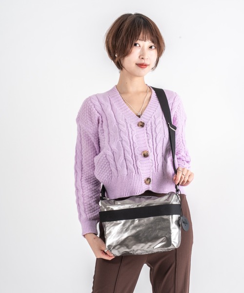 Jack Gomme（ジャックゴム）の「【JACK GOMME】ショルダーバッグ メッセンジャーバッグ RIGA Sac becase（ショルダーバッグ・レディース・ブラック/シルバー/カーキ/シャンパン・FREE）」の18枚目の写真