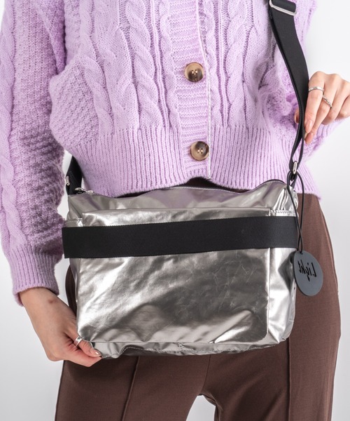 Jack Gomme（ジャックゴム）の「【JACK GOMME】ショルダーバッグ メッセンジャーバッグ RIGA Sac becase（ショルダーバッグ・レディース・ブラック/シルバー/カーキ/シャンパン・FREE）」の19枚目の写真