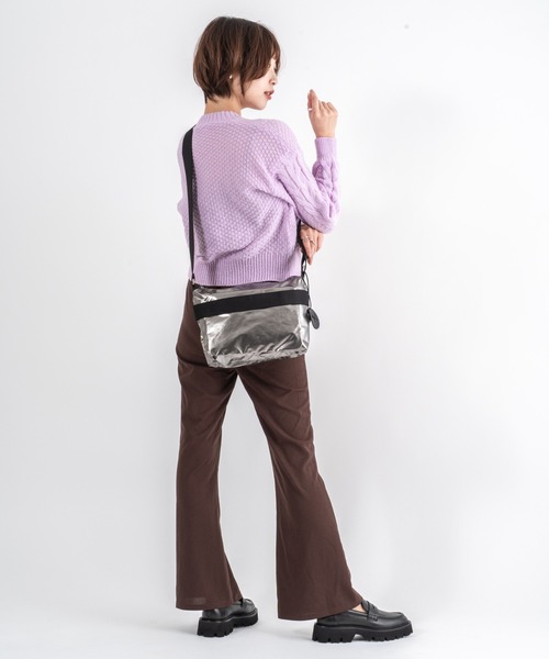 Jack Gomme（ジャックゴム）の「【JACK GOMME】ショルダーバッグ メッセンジャーバッグ RIGA Sac becase（ショルダーバッグ・レディース・ブラック/シルバー/カーキ/シャンパン・FREE）」の21枚目の写真