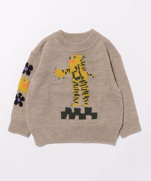 MARKEY'S（マーキーズ）の「クルーネックセーター（ニット/セーター・キッズ・ネイビー/ベージュ/ブラウン・XS/S/M/L/LL）」の15枚目の写真