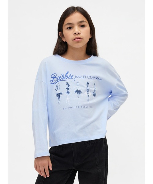 セール】バービー オーバーサイズ グラフィックTシャツ (キッズ)（T