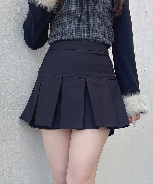 one way(ワンウェイ)の「レイヤードスカパン(スカート・レディース・ブラック/ブラウン系その他/ブラック系その他・FREE)」の14枚目の写真