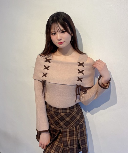 one way(ワンウェイ)の「レイヤードスカパン(スカート・レディース・ブラック/ブラウン系その他/ブラック系その他・FREE)」の20枚目の写真