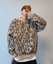 CREARE -LINO- | レオパードルーズニット　【ユニセックス商品】(ニット/セーター)