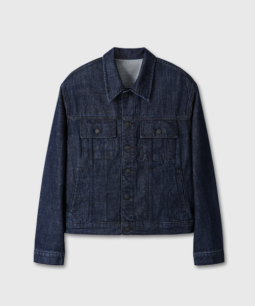 DIVEIN(ダイブイン)の「LOOSED DENIM TRUCKER JACKET (INDIGO)(デニムジャケット・メンズ・その他・1/2/0)」の3枚目の写真