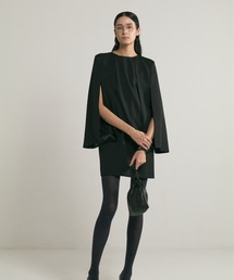 CINOH（チノ）の「BLACK FORMAL SLIT SLEEVE MINI DRESS（ワンピース）」