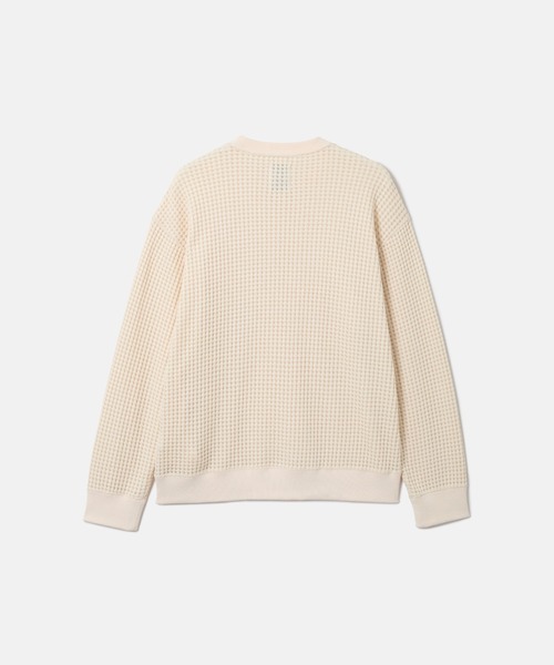 SEAGREEN(シーグリーン)の「SEAGREEN(シーグリーン) BIG WAFFLE PULLOVER(その他トップス・メンズ・ブラック/ネイビー/ブラウン/クリーム・1/2/3)」の5枚目の写真