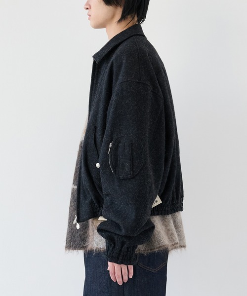 ジャケット・アウター SHINYA KOZUKA MOONED AVIATOR SHINYAKOZUKA(シンヤコズカ)/MOONED AVIATOR/DAWN BLACK 通販 取り扱い