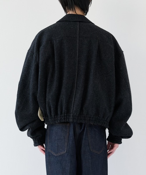 SHINYAKOZUKA(シンヤコヅカ)の「【SHINYAKOZUKA】別注 MOONED AVIATOR(ブルゾン・メンズ・ブラック/ダークグレー・S/M)」の6枚目の写真