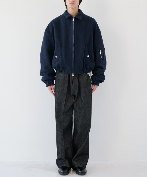 SHINYAKOZUKA(シンヤコヅカ)の「【SHINYAKOZUKA】別注 MOONED AVIATOR(ブルゾン・メンズ・ブラック/ダークグレー・S/M)」の3枚目の写真