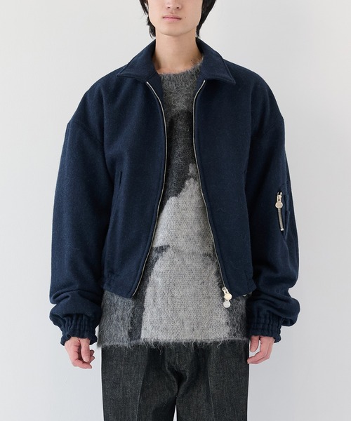 SHINYAKOZUKA(シンヤコヅカ)の「【SHINYAKOZUKA】別注 MOONED AVIATOR(ブルゾン・メンズ・ブラック/ダークグレー・S/M)」の13枚目の写真