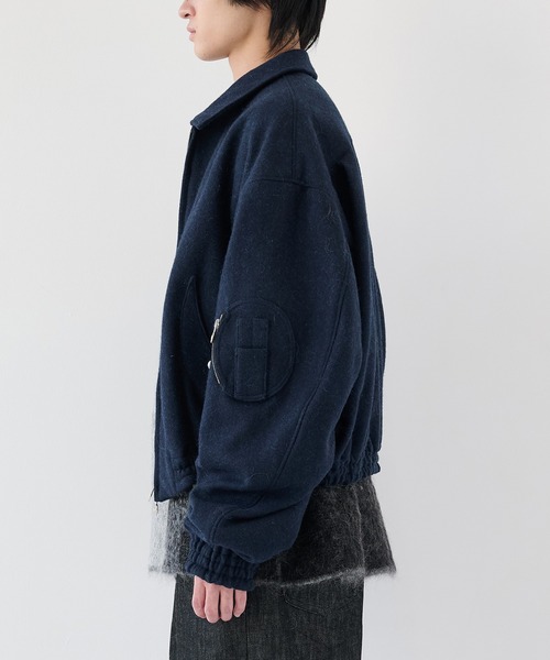 SHINYAKOZUKA(シンヤコヅカ)の「【SHINYAKOZUKA】別注 MOONED AVIATOR(ブルゾン・メンズ・ブラック/ダークグレー・S/M)」の14枚目の写真
