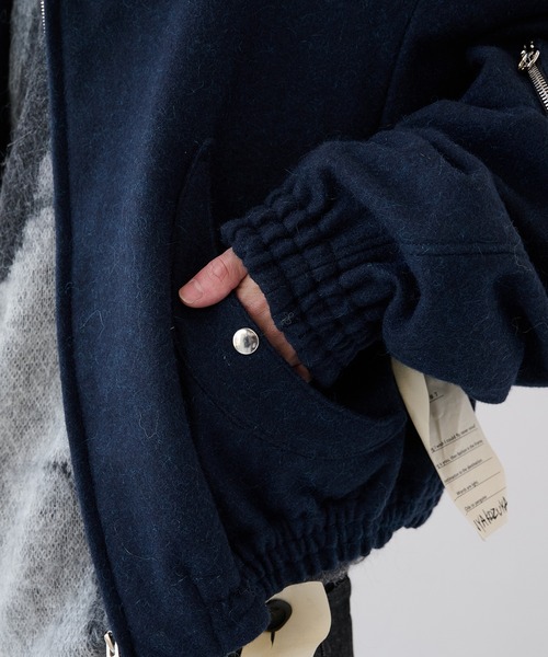 SHINYAKOZUKA(シンヤコヅカ)の「【SHINYAKOZUKA】別注 MOONED AVIATOR(ブルゾン・メンズ・ブラック/ダークグレー・S/M)」の20枚目の写真