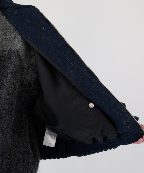 SHINYAKOZUKA(シンヤコヅカ)の「【SHINYAKOZUKA】別注 MOONED AVIATOR(ブルゾン・メンズ・ブラック/ダークグレー・S/M)」の21枚目の写真