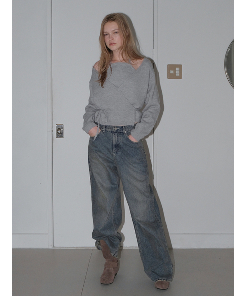 ETMON（エトモン）の「Halter Wrap Knit Top, Grey（ニット/セーター・レディース・その他・F）」の6枚目の写真