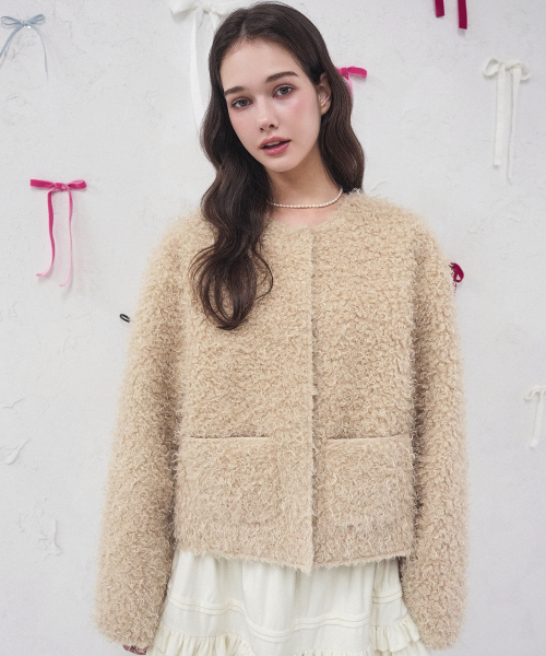 Vivacious（ビバシャス）の「Douce Touch Jacket BROWN（ムートンコート・レディース・ブラウン・MEDIUM/SMALL）」の2枚目の写真