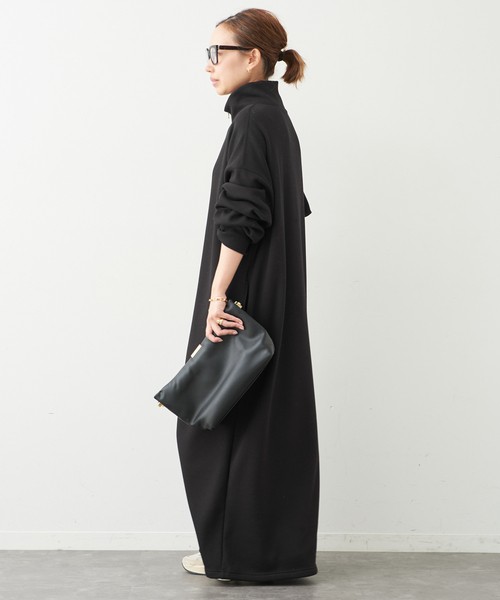 Deuxieme Classe（ドゥーズィエムクラス）の「*Warm ジップ ドレス（ワンピース・レディース・ブラック・36/38）」の4枚目の写真