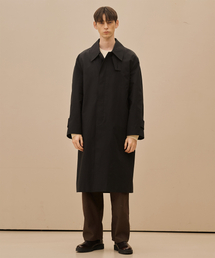 TRADCLUB（トラッドクラブ）の「キルバーン コットンオーバートレンチコート (ブラック)（トレンチコート）」