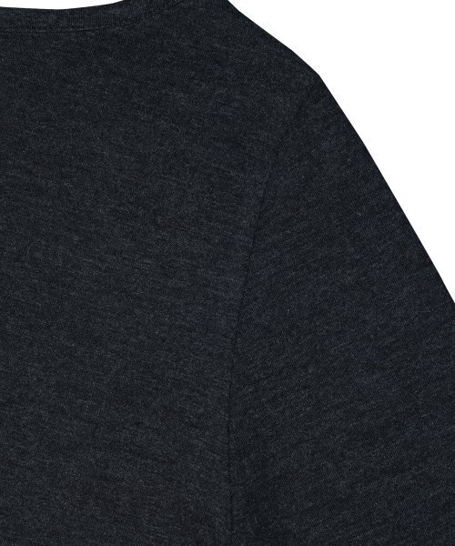 BROWNYARD(ブラウンヤード)の「W スクープネックロングスリーブ、チャコール(Tシャツ/カットソー・レディース・その他・1/2)」の4枚目の写真