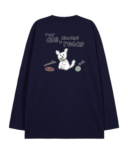 ASTRAL PROJECTION(アストラルプロジェクション)の「ドゥドゥルパピー オーバーサイズ ロングスリーブTシャツ_ネイビー(Tシャツ/カットソー・メンズ・その他・LARGE/MEDIUM/X-LARGE/XX-LARGE)」の1枚目の写真