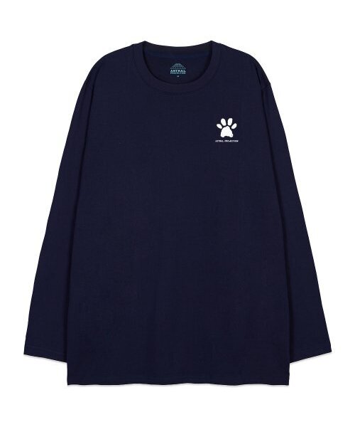 ASTRAL PROJECTION(アストラルプロジェクション)の「ドゥドゥルパピー オーバーサイズ ロングスリーブTシャツ_ネイビー(Tシャツ/カットソー・メンズ・その他・LARGE/MEDIUM/X-LARGE/XX-LARGE)」の2枚目の写真