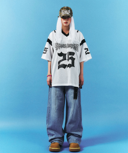 SCHISM INDUCING（スキズムインデューシング）の「RESIZED BAGGY JEANS BLUE（デニムパンツ・レディース・その他・SMALL/MEDIUM/LARGE）」の5枚目の写真