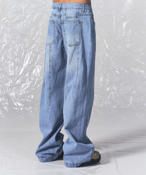 SCHISM INDUCING（スキズムインデューシング）の「RESIZED BAGGY JEANS BLUE（デニムパンツ・レディース・その他・SMALL/MEDIUM/LARGE）」の15枚目の写真