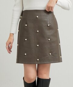 セール】GLITTER EMBROIDERY VELOUR SKIRT（スカート）｜Ameri（アメリ