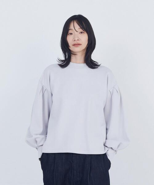 ADIEU TRISTESSE(アデュートリステス)の「ボリュームスリーブカットソープルオーバー(Tシャツ/カットソー・レディース・ピンク/ブラック/グレー・FREE)」の2枚目の写真