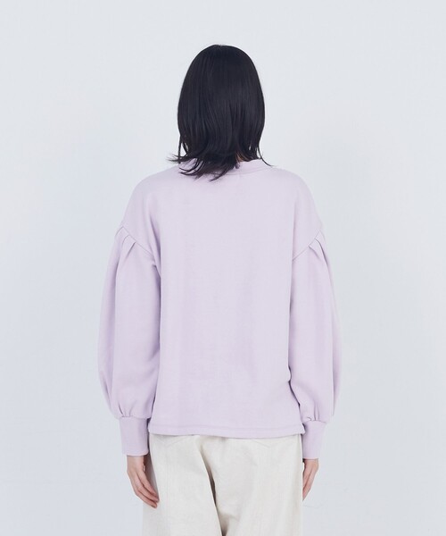 ADIEU TRISTESSE(アデュートリステス)の「ボリュームスリーブカットソープルオーバー(Tシャツ/カットソー・レディース・ピンク/ブラック/グレー・FREE)」の9枚目の写真