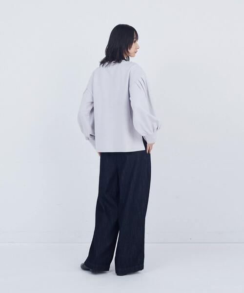 ADIEU TRISTESSE(アデュートリステス)の「ボリュームスリーブカットソープルオーバー(Tシャツ/カットソー・レディース・ピンク/ブラック/グレー・FREE)」の10枚目の写真