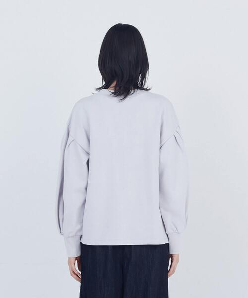 ADIEU TRISTESSE(アデュートリステス)の「ボリュームスリーブカットソープルオーバー(Tシャツ/カットソー・レディース・ピンク/ブラック/グレー・FREE)」の4枚目の写真