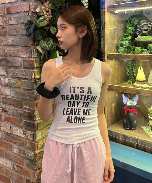 LADY VOLUME(レディーボリューム)の「ビューティフルデイ スリーブレス ボールド (ホワイト)(Tシャツ/カットソー・レディース・その他・SMALL/MEDIUM)」の7枚目の写真
