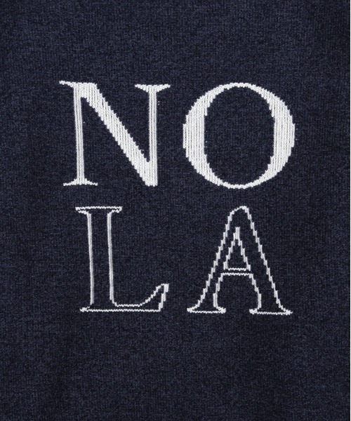 BACK NUMBER(バックナンバー)の「【BACK NUMBER】モールニットロゴクルーネックセーター (ダブルジャガード / ゆったりシルエット / カジュアルスタイル / リブデザイン)(ニット/セーター・メンズ・ホワイト/ネイビー/ダークグレー・M/L/XL)」の14枚目の写真