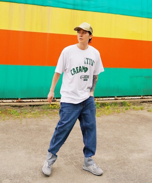 CREAM SODA LAB（クリームソーダラボ）の「1984クリエイティブ半袖Tシャツライトグレーグリーン（Tシャツ/カットソー・メンズ・その他・LARGE/MEDIUM/X-LARGE/XX-LARGE）」の8枚目の写真