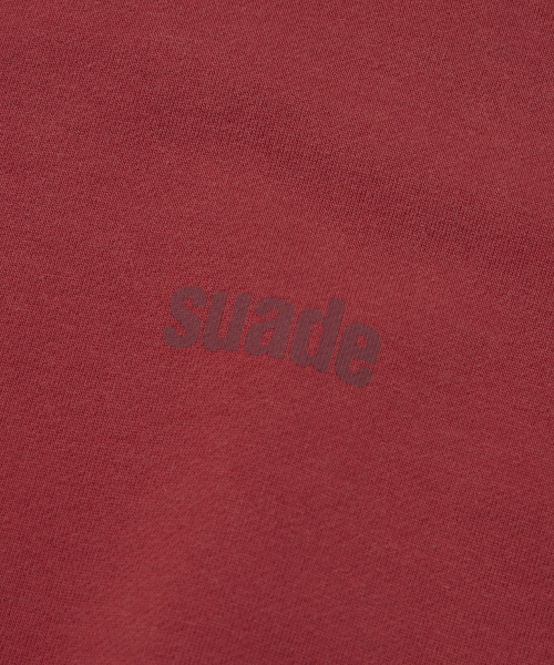 suade（スエード）の「CROPPED WASHED CREWNECK [RED]（スウェット・レディース・その他・SMALL/LARGE）」の4枚目の写真