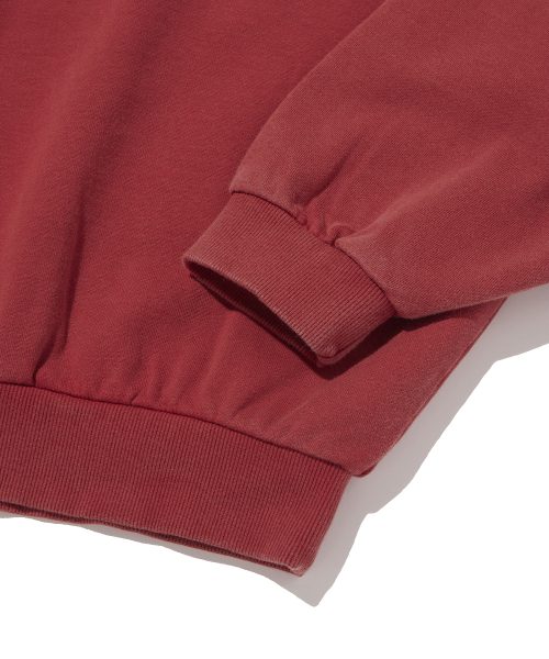 suade（スエード）の「CROPPED WASHED CREWNECK [RED]（スウェット・レディース・その他・SMALL/LARGE）」の5枚目の写真