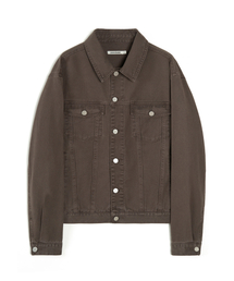 EXCONTAINER（エックスコンテナ）の「ウォッシュドコットントラッカージャケット (WASHED BROWN)（デニムジャケット）」